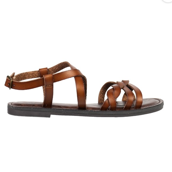 Time & Tru Black and Brown Strappy Sandals - Picture 4 of 4